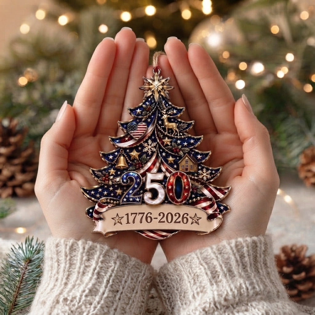 🇺🇸 America’s 250th Anniversary Christmas Ornament