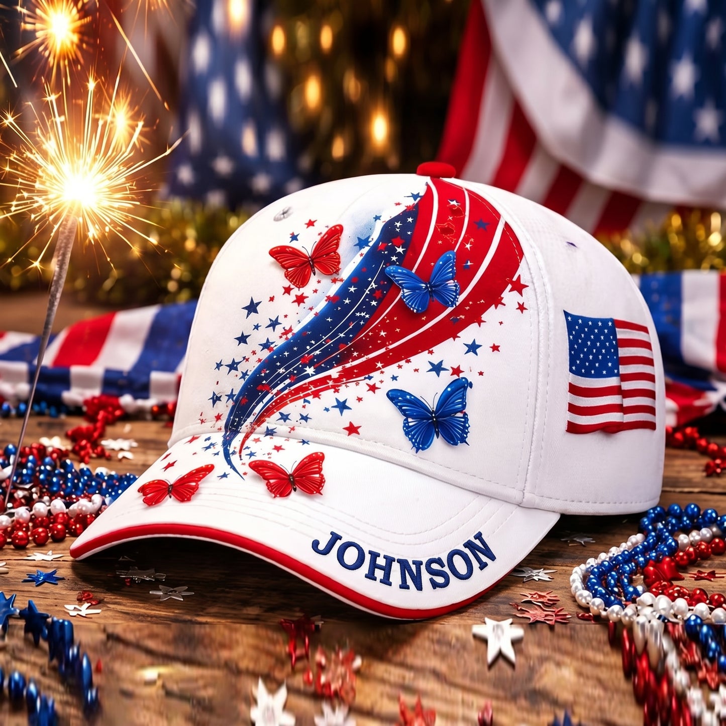 🦋 Personalized Unisex American 250th Anniversary Hat