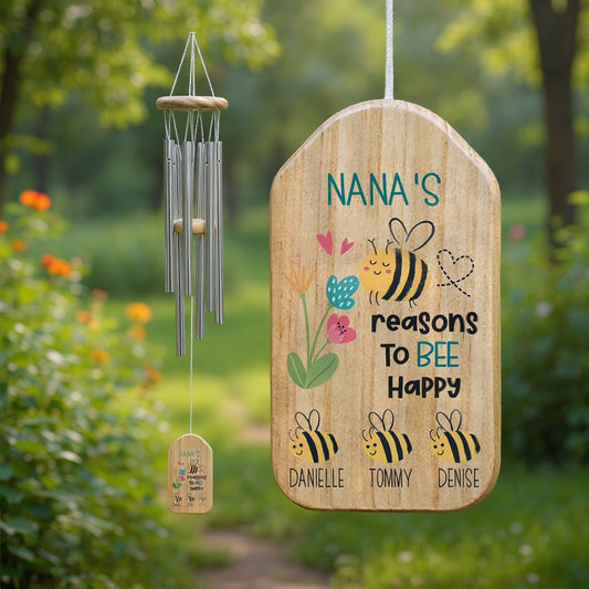 🌼 Mother‘s Day Personalized Wind Chime Gifts For Grandma | Gifts For Nana | Grandparents Gifts | Gift For Grandmother