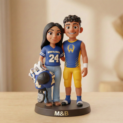 Custom Pixar-Style Photo Cartoon Style Desk Decor- Gift For Couple, Wife, Husband, Boyfriend, Girlfriend, Family, Pet
