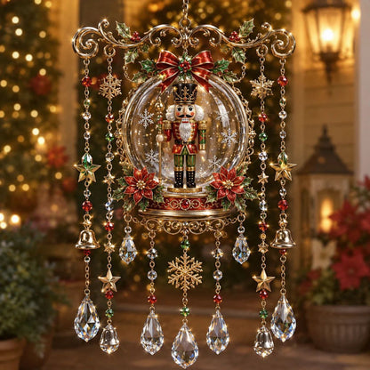 🎄🎐Handmade Christmas Stained Glass Window Hanging