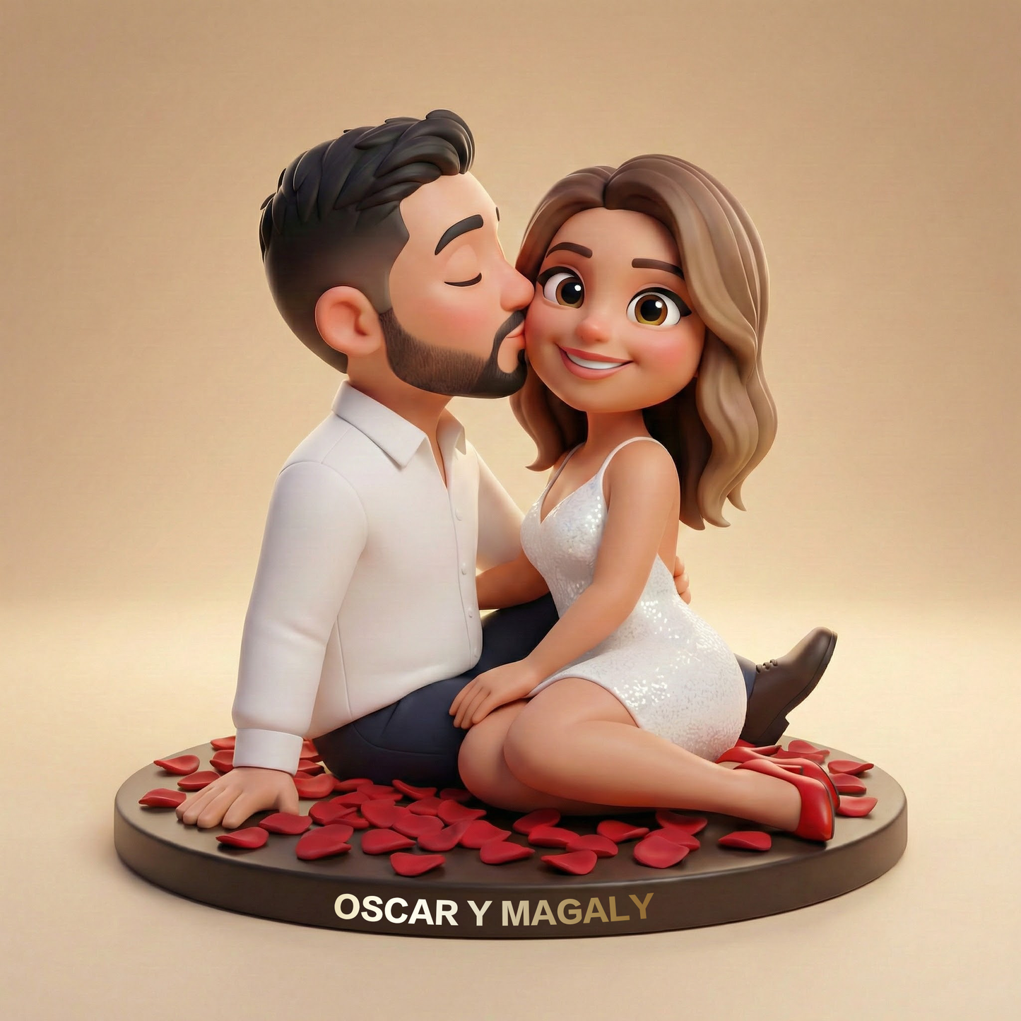 Custom Pixar-Style Photo Cartoon Style Desk Decor- Gift For Couple, Wife, Husband, Boyfriend, Girlfriend, Family, Pet