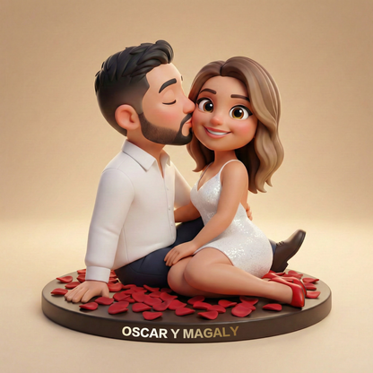 Custom Pixar-Style Photo Cartoon Style Desk Decor- Gift For Couple, Wife, Husband, Boyfriend, Girlfriend, Family, Pet
