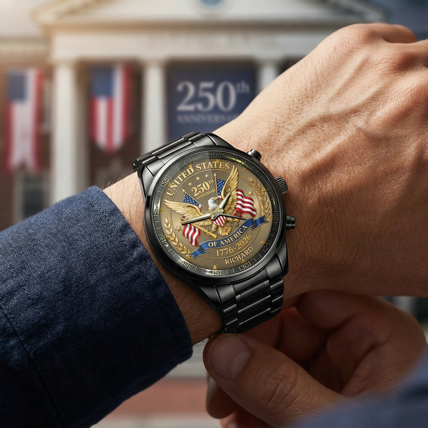 United States 250th Anniversary Personalized Watch