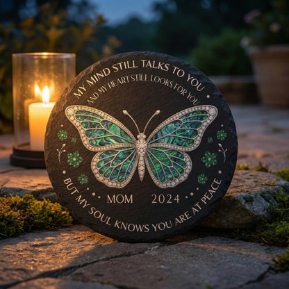 Custom Butterfly Memorial Stone - Personalized Loss Gift, Garden Remembrance Decor