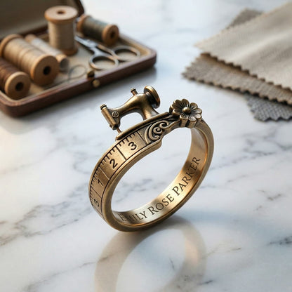 💖🎁2026 Mother's Day Gifts 50% Off--Customize Sewing Machine Bracelet & Ring Set🧵
