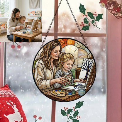 Custom Photo Family Window Hanging Ornament,Ornament Gift For Mom