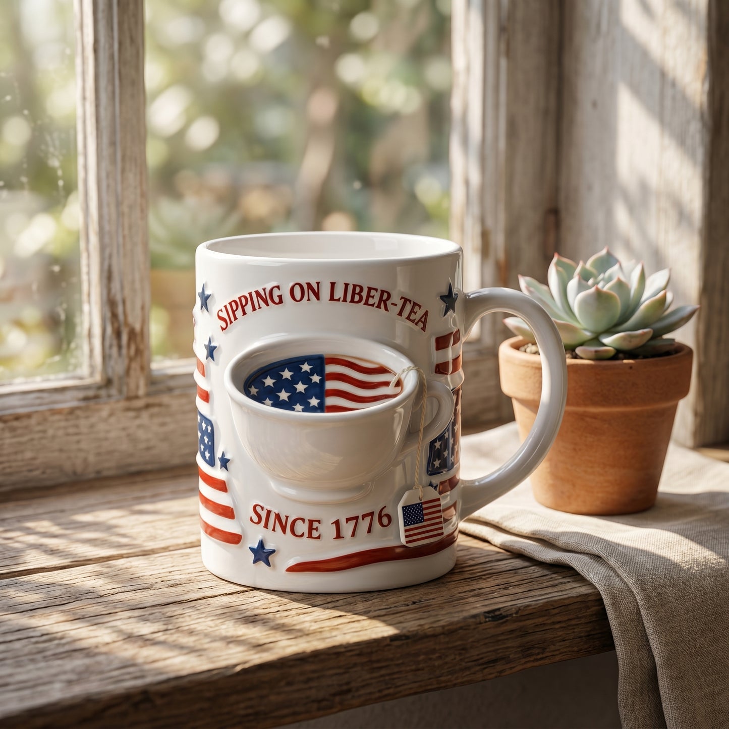 Custom Sipping On Liber-Tee Ceramic Mug
