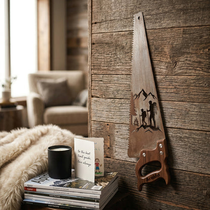 🪚 Personalized Retro Metal Saw Wall Art Decor