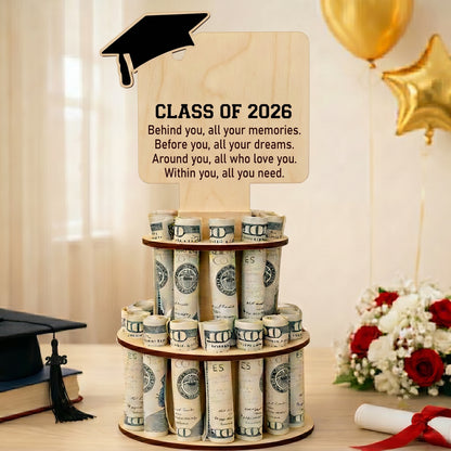 Personalized Graduation Money Cake Holder – Class of 2026