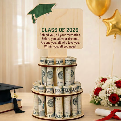 Personalized Graduation Money Cake Holder – Class of 2026