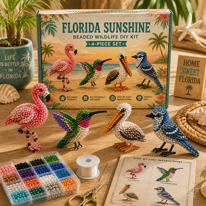 🧵✨Tiny 3D Beaded Animal DIY Kit