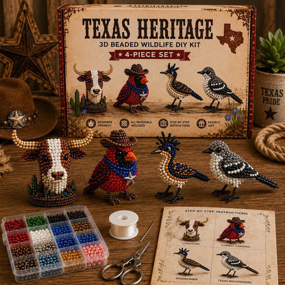 🧵✨Tiny 3D Beaded Animal DIY Kit