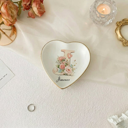💖 Personalized Initial Jewelry Dish Gifts For Mom | Grandma | Gifts For Nana | Grandparents Gifts | Gift For Grandmother