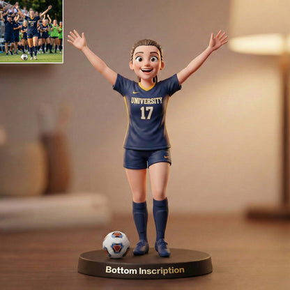 Sports Personalized Photo Desk Decor - Perfect Gift for American football, baseball, soccer, basketball Fans