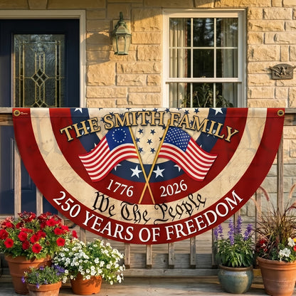 Personalized 250th Anniversary "We The People" Patriotic Banner