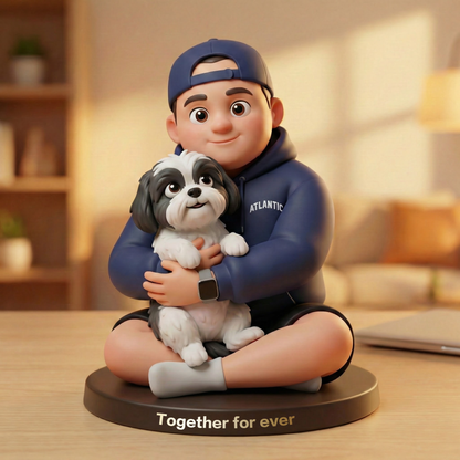 Custom Pixar-Style Photo Cartoon Style Desk Decor- Gift For Couple, Wife, Husband, Boyfriend, Girlfriend, Family, Pet