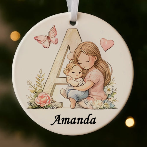 💖 Personalized Heart Ornament-A Little Piece of Love for Mom