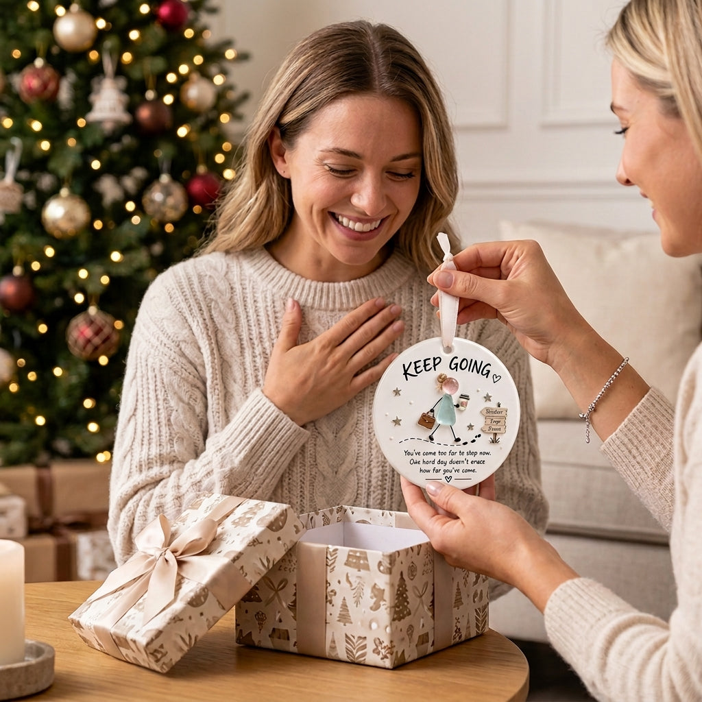 🎄 Inspirational Ceramic Ornament