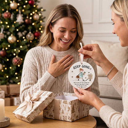 🎄 Inspirational Ceramic Ornament
