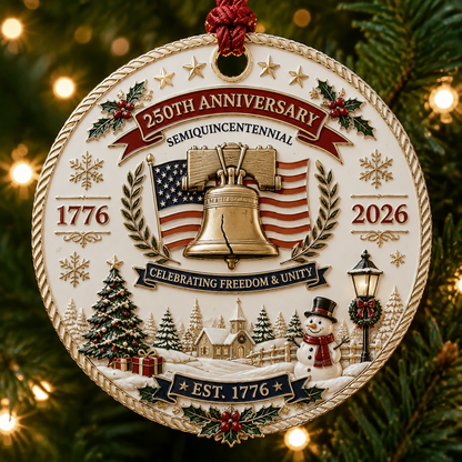 🇺🇸 250th Anniversary Christmas Ornament