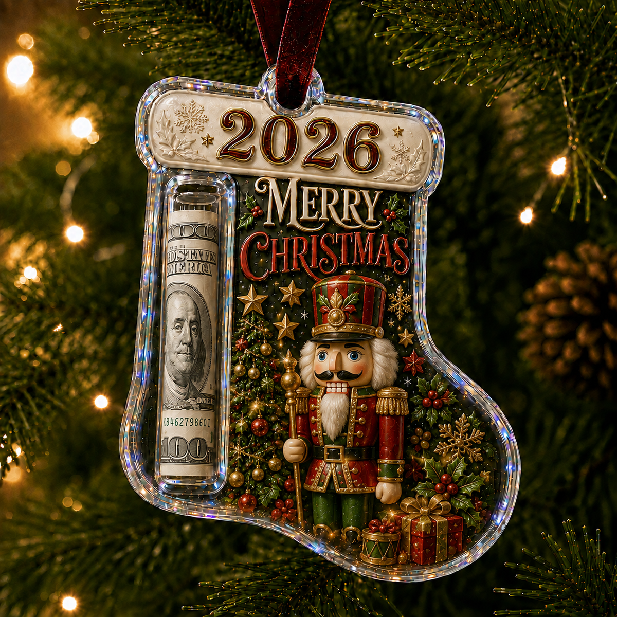🎅 2026 Christmas Gift 50% Off--Cash Clip Christmas Tree Ornament