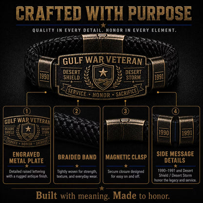 Gulf War Veteran Honor Bracelet