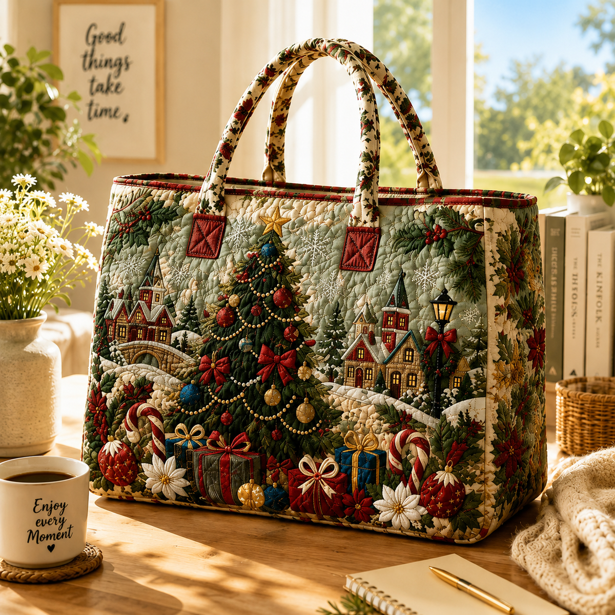 🔥Hot Sale🔥 - 🎄Christmas Quilted Tote Bag