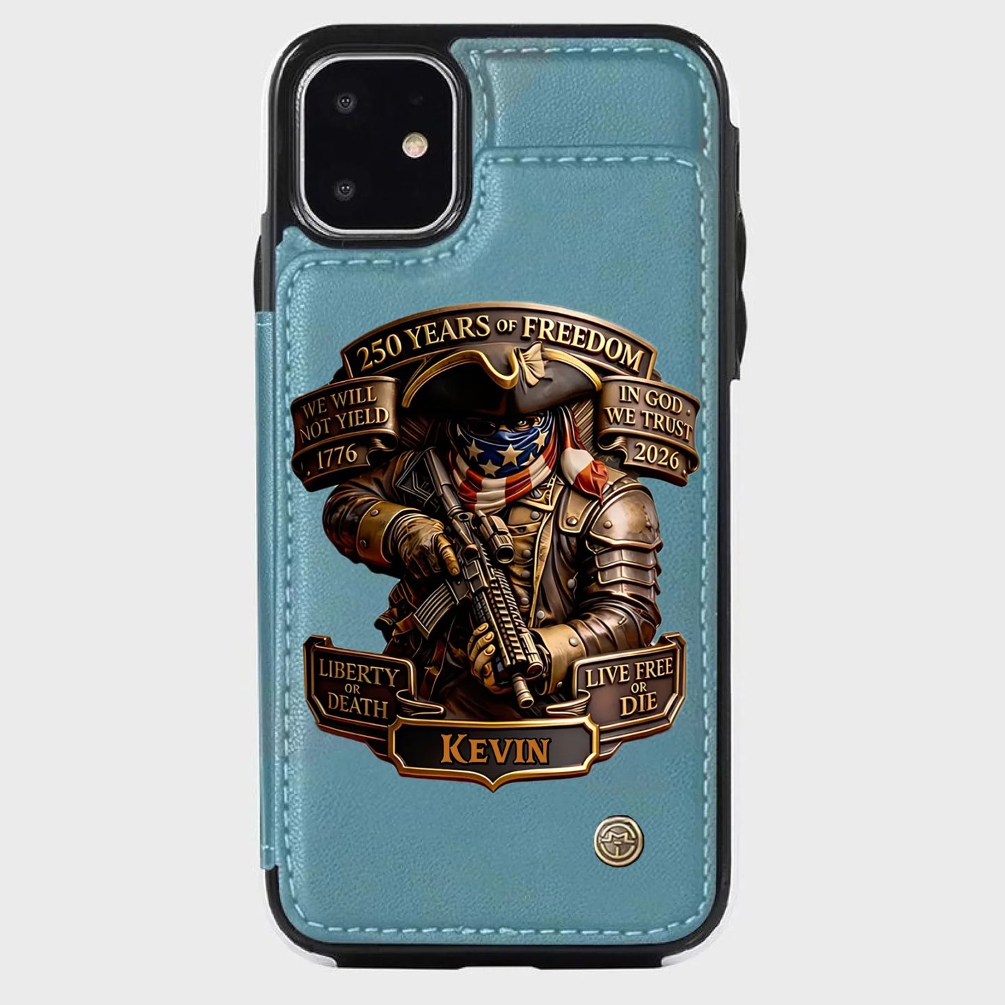 Live Free Tribute 250 Years Custom Wallet Phone Case