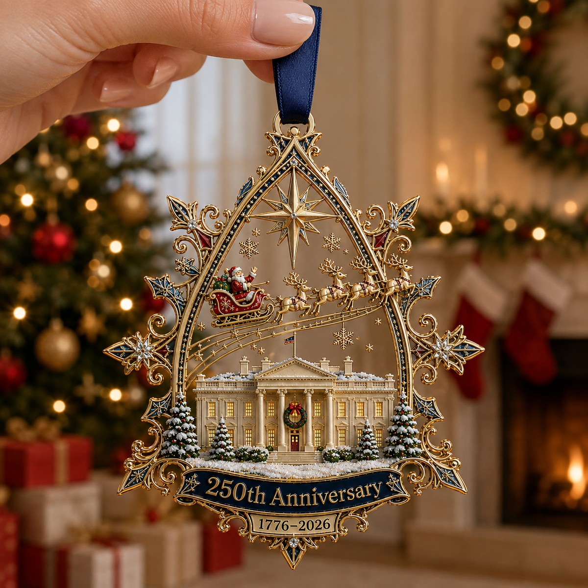 250th Anniversary Heritage Christmas Ornament – A Timeless Tribute to American History (1776–2026)