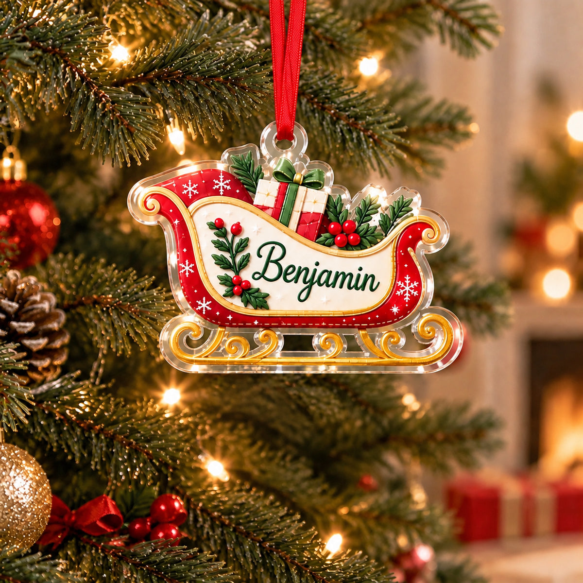 ✨❤️ Personalized Name Christmas Ornament