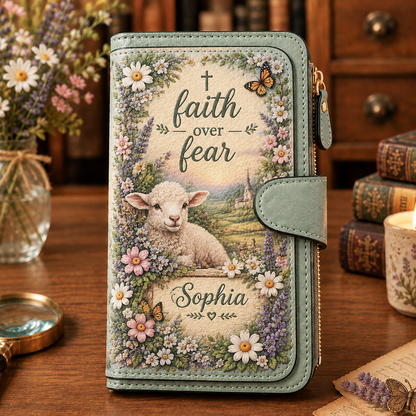 📖 Personalized Floral Scripture & Blessing Wallet
