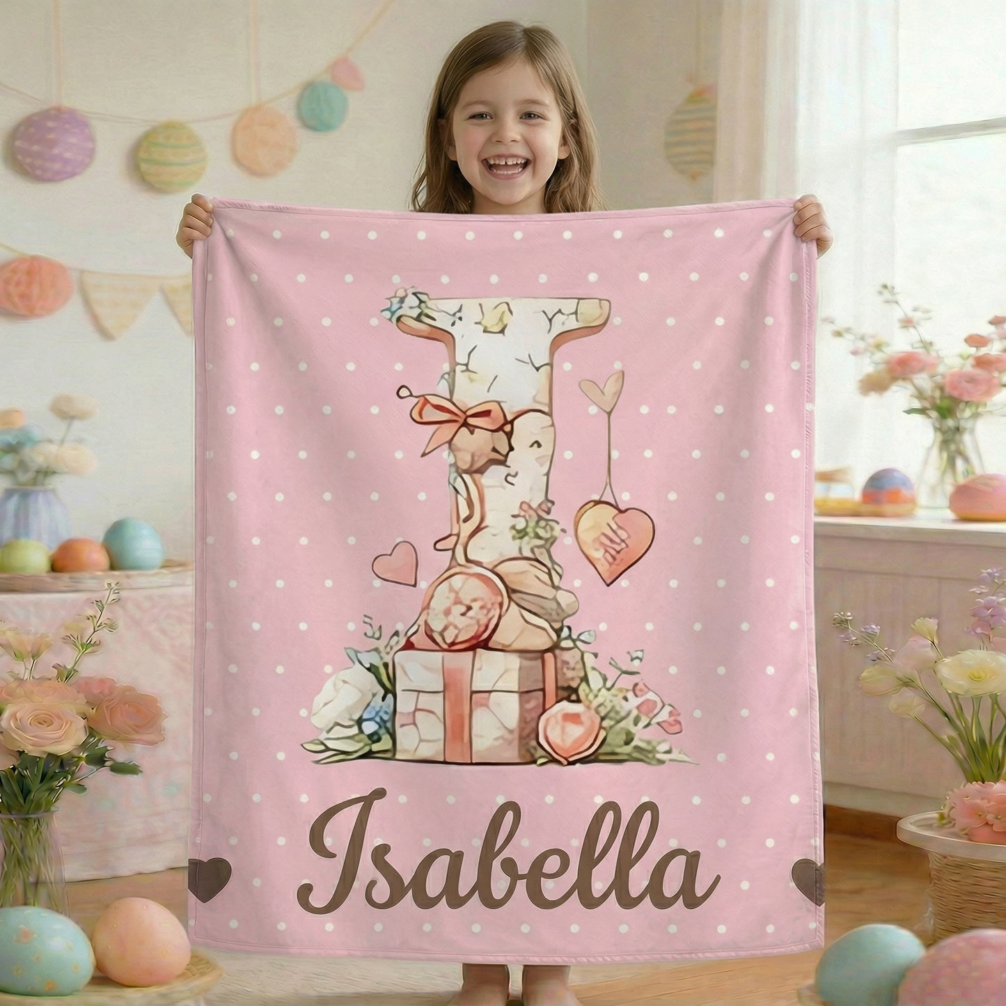 Personalized Mother & Child Alphabet Blanket – A Cozy, Custom Gift for Baby’s First Moments