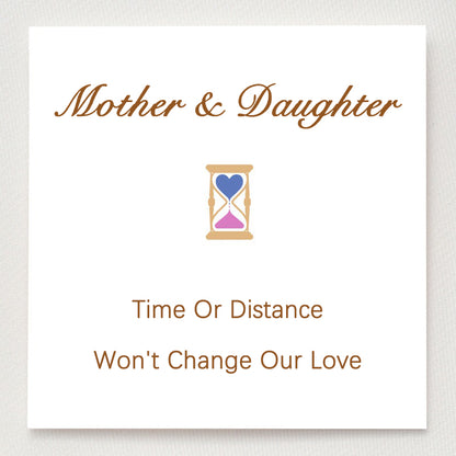 Personalized Mother&Daughter Hourglass Birthstone Ring