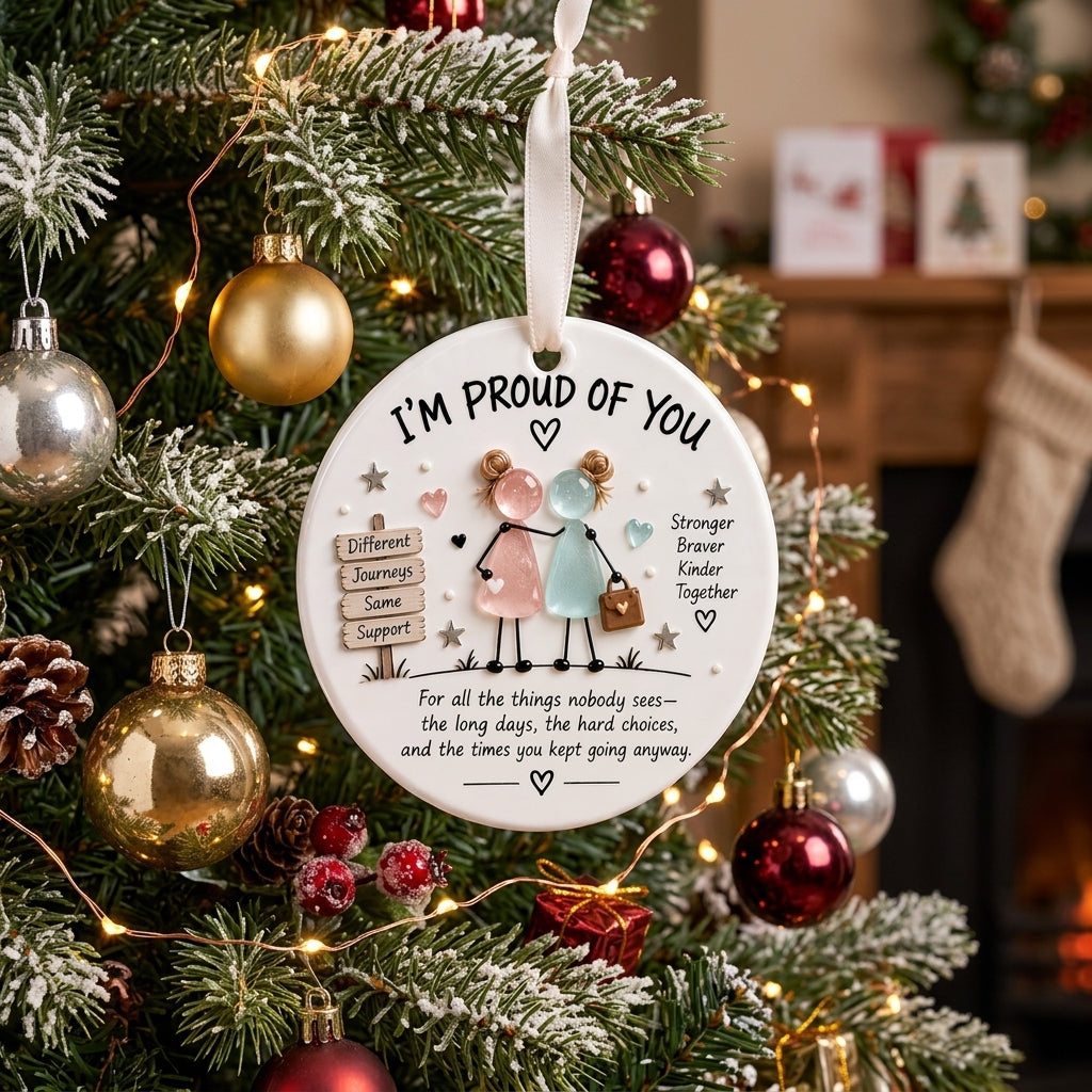 🎄 Inspirational Ceramic Ornament