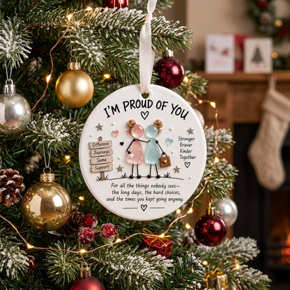 🎄 Inspirational Ceramic Ornament