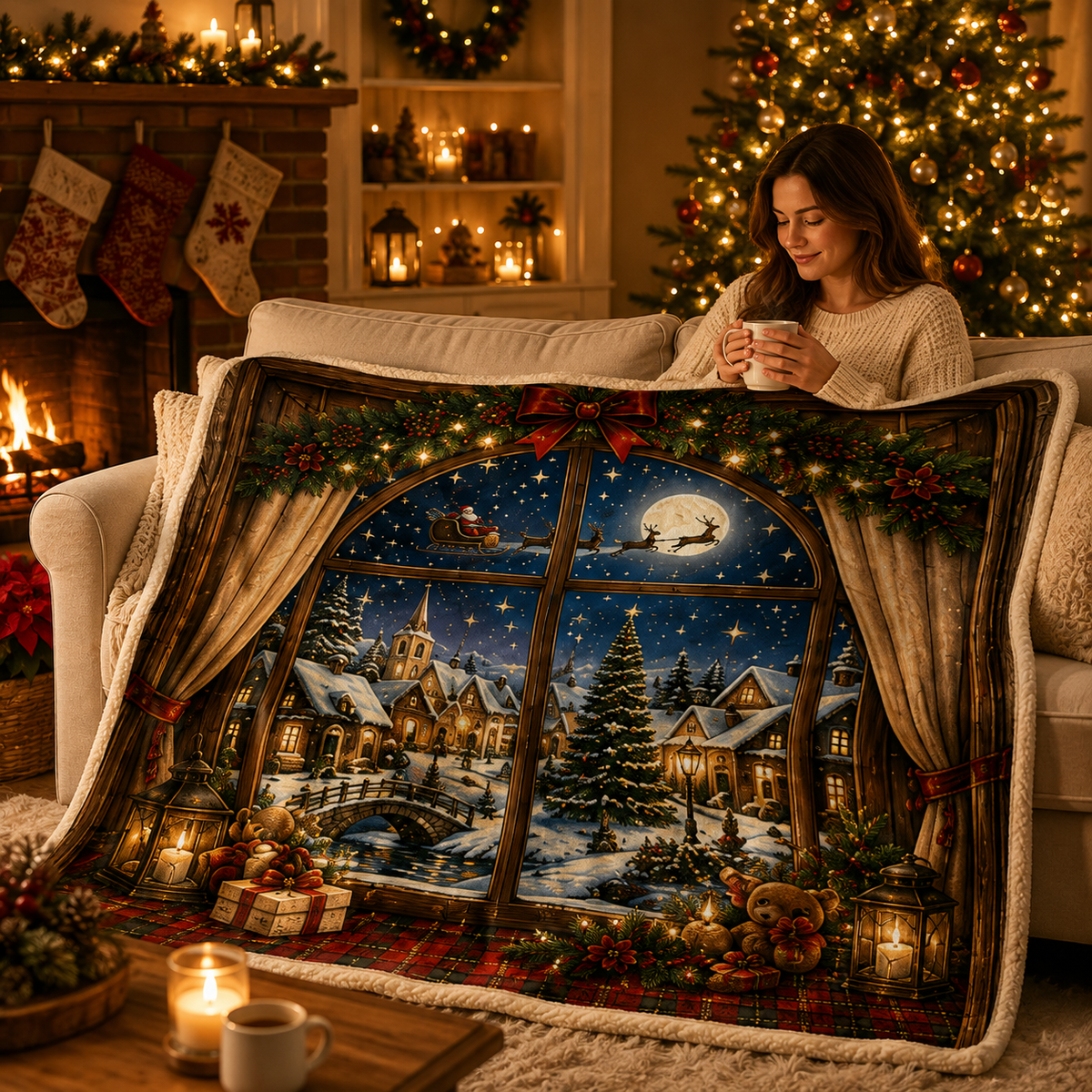 🎄Festive Holiday Blanket