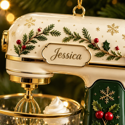 🎄Personalized Stand Mixer Christmas Ornament – Festive Baking Keepsake Collection
