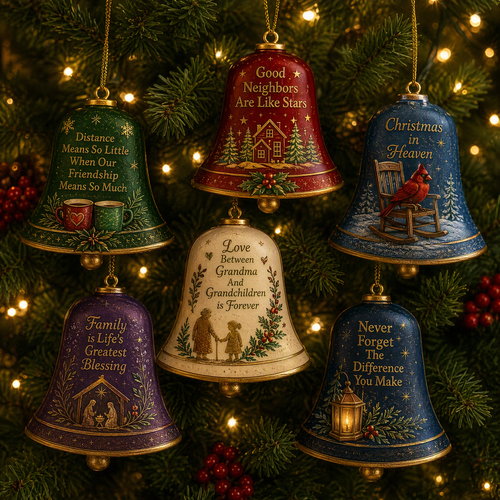 🎅🔔Holiday Bell Ornament Collection – Festive Keepsake Decor