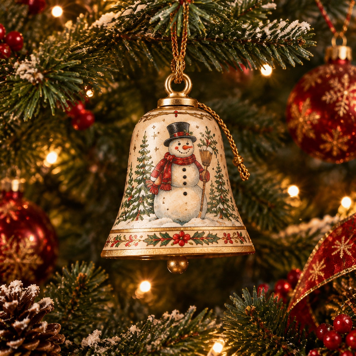 🔔Vintage Bell Ornament Collection – Festive Holiday Tree Keepsakes