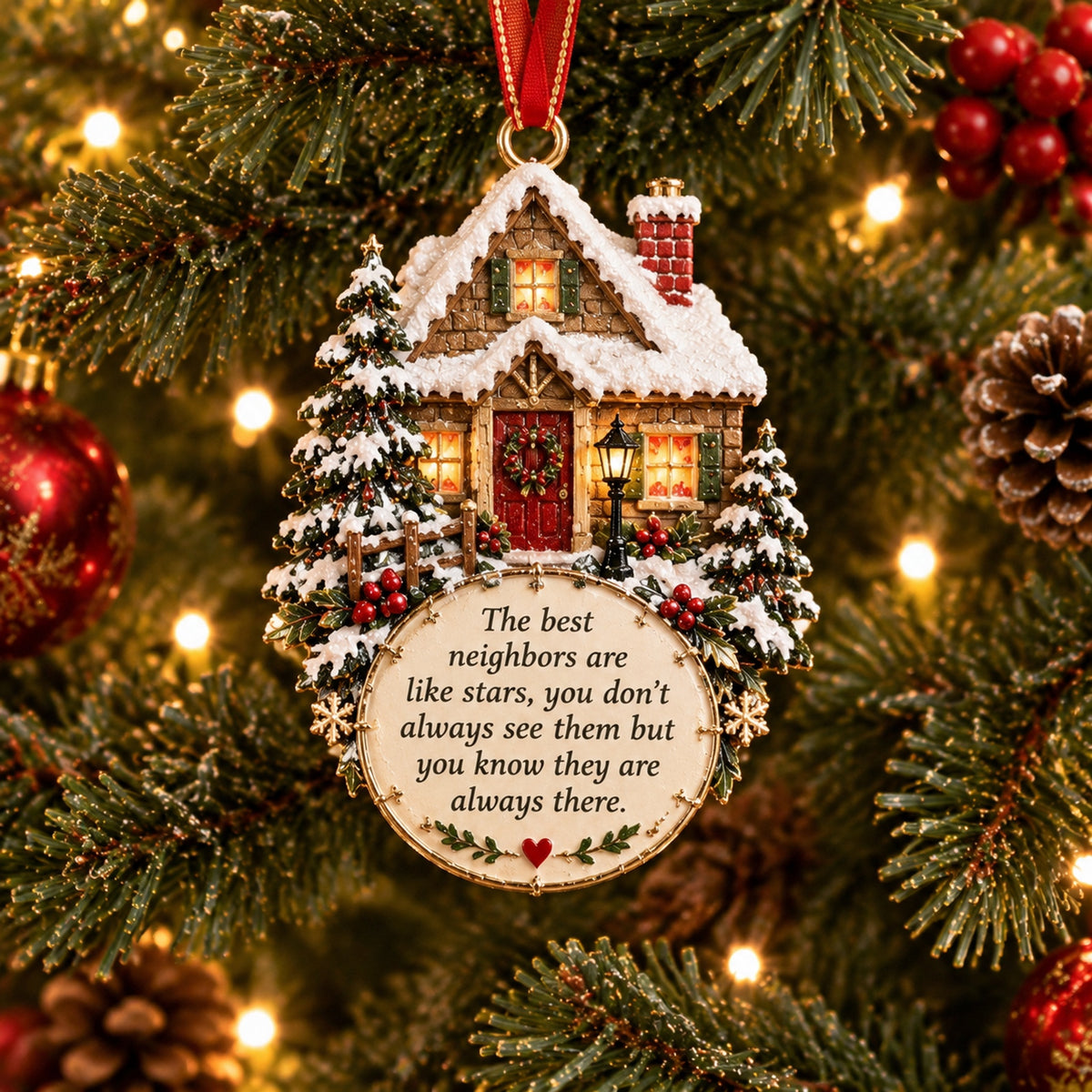 🎄Flat Christmas Metal Ornament – Heartfelt Holiday Keepsakes for Loved Ones