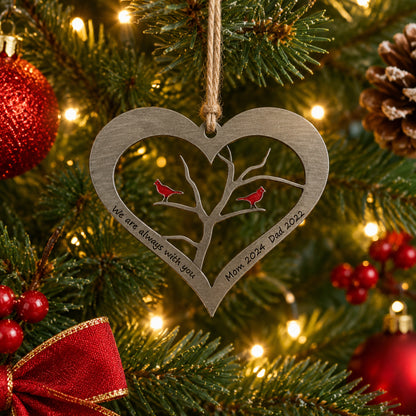 🐦Personalized Metal Cardinal Remembrance Ornament