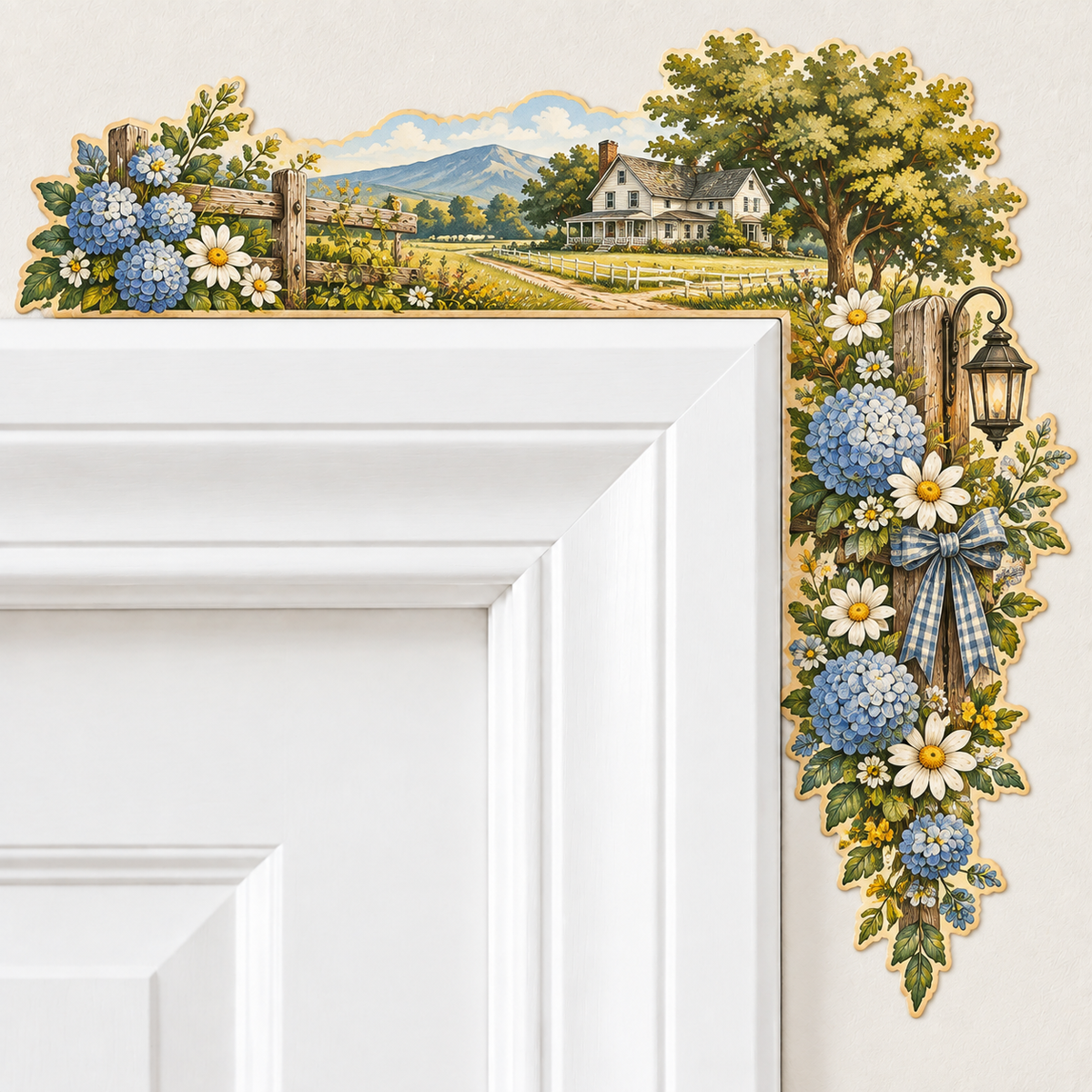 🏡 Scenic Countryside Door Frame Corner Decor