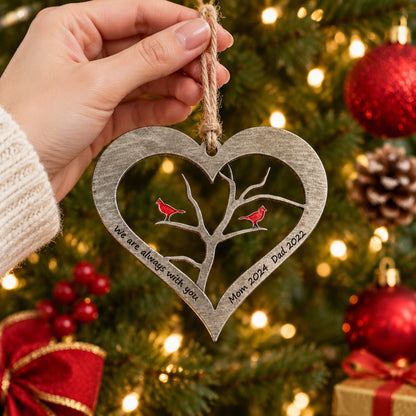 🐦Personalized Metal Cardinal Remembrance Ornament