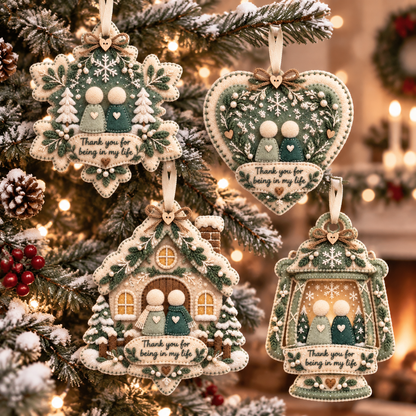 🧶Handcrafted Felt Holiday Ornament