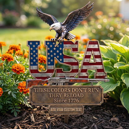 Personalized 250th Anniversary Eagle Metal Sign