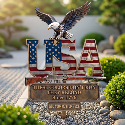 Personalized 250th Anniversary Eagle Metal Sign