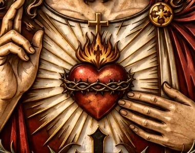 ✝️🙏Sacred Heart of Jesus Metal Wall Art