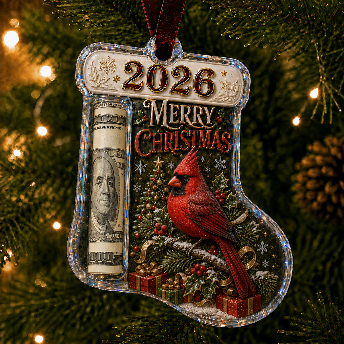 🎅 2026 Christmas Gift 50% Off--Cash Clip Christmas Tree Ornament