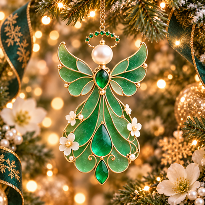 Birth Month Angel Christmas Ornaments – 12 Birthstone Colors